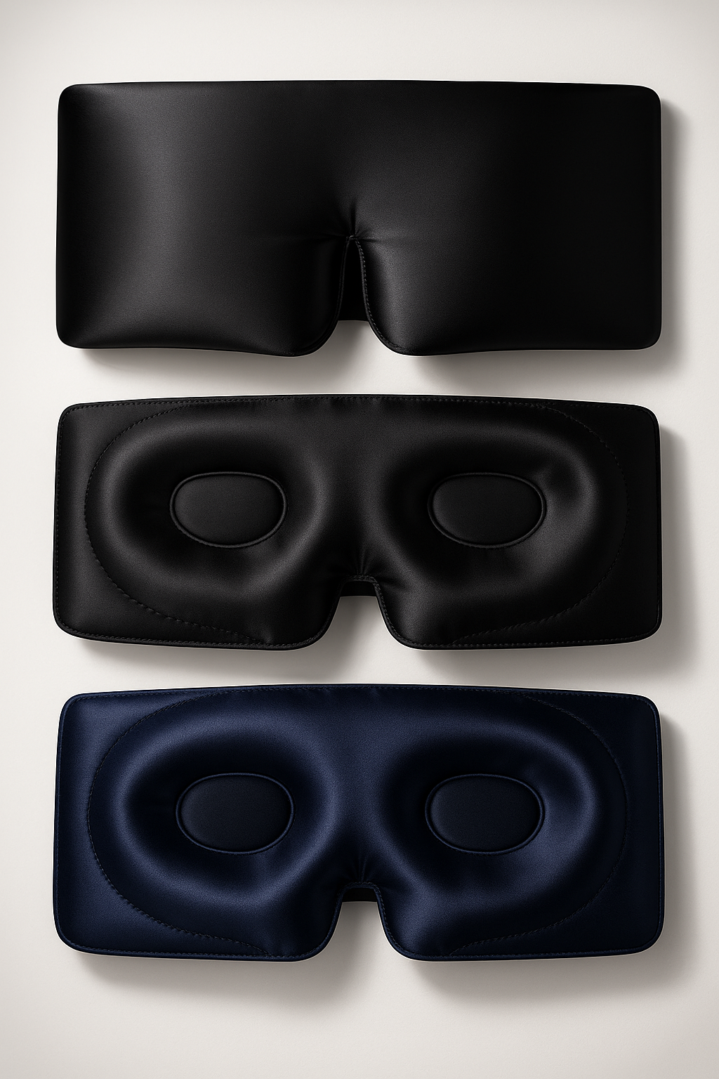 ZenAura™ – Luxe  Zijde Slaapmasker met Drukvrije Oogkussens